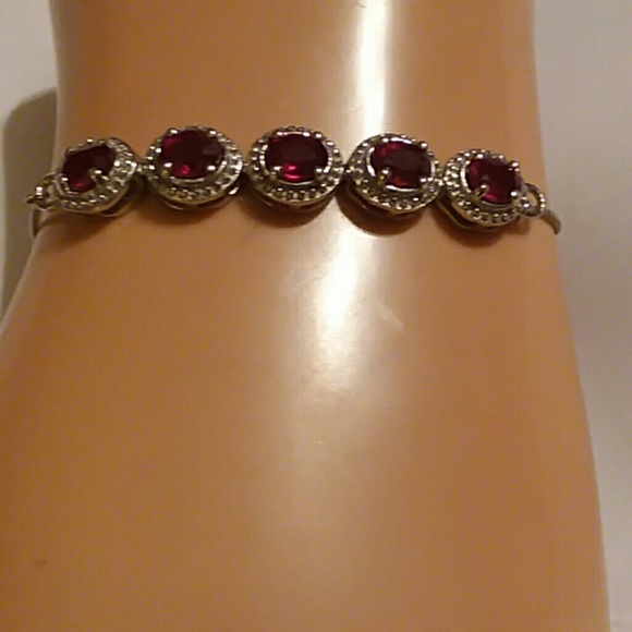 LC Jewelry - RUBY BRACELET, SIZE 4" TO 10"